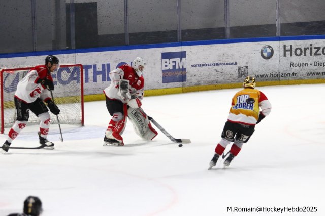 Photo hockey match Rouen - Amiens  le 12/03/2025
