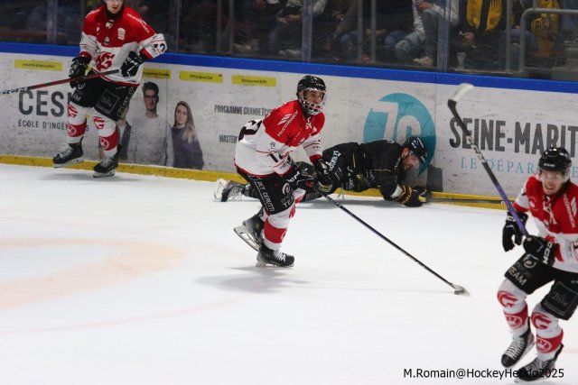 Photo hockey match Rouen - Amiens  le 12/03/2025