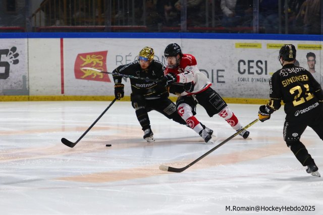 Photo hockey match Rouen - Amiens  le 12/03/2025