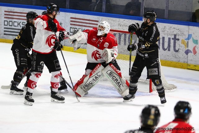 Photo hockey match Rouen - Amiens  le 12/03/2025