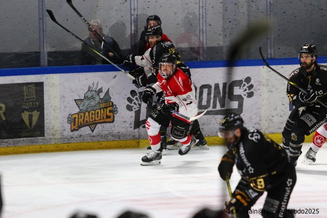 Photo hockey match Rouen - Amiens  le 12/03/2025
