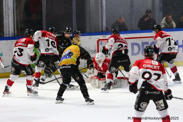 Photo hockey match Rouen - Amiens  le 12/03/2025