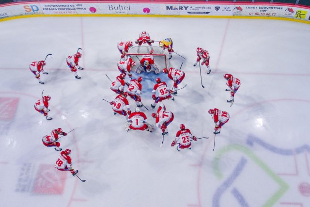 Photo hockey match Amiens  - Grenoble  le 19/03/2025