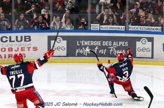 Photo hockey match Grenoble  - Angers  le 05/04/2025
