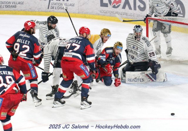 Photo hockey match Grenoble  - Angers  le 05/04/2025