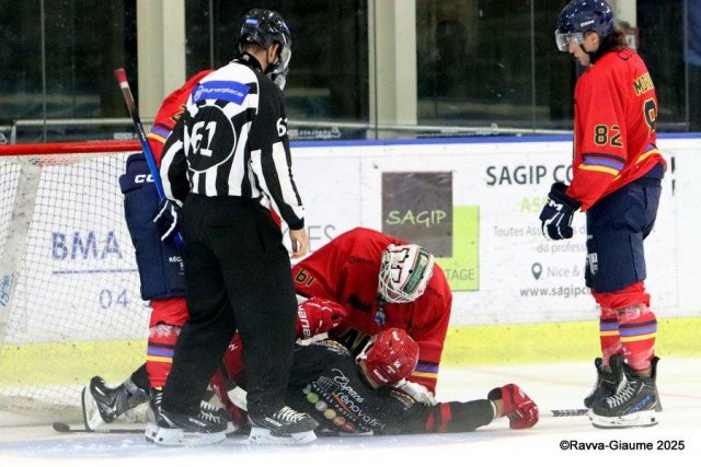 Photo hockey match Nice - Briançon  le 22/08/2025