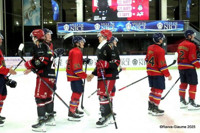 Photo hockey match Nice - Briançon  le 22/08/2025