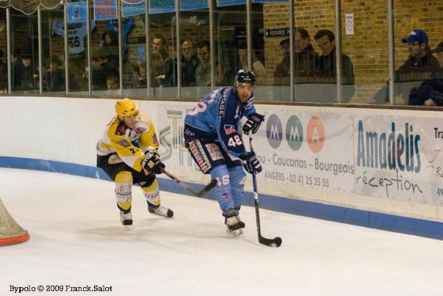 Photo hockey match Angers  - Strasbourg  le 17/11/2009