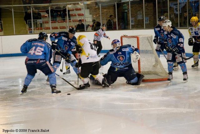 Photo hockey match Angers  - Strasbourg  le 17/11/2009