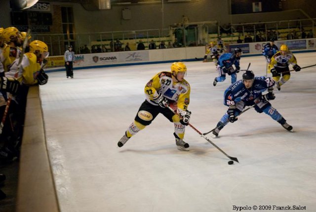 Photo hockey match Angers  - Strasbourg  le 17/11/2009