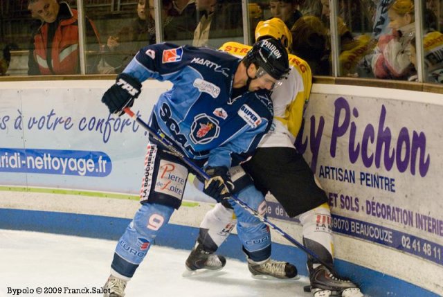 Photo hockey match Angers  - Strasbourg  le 17/11/2009