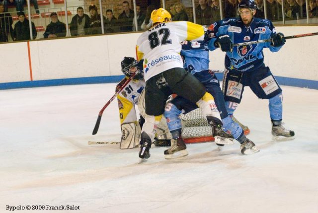Photo hockey match Angers  - Strasbourg  le 17/11/2009