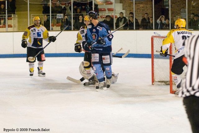 Photo hockey match Angers  - Strasbourg  le 17/11/2009