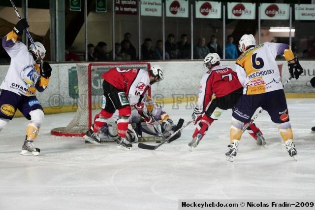 Photo hockey match Briançon  - Chamonix  le 17/11/2009