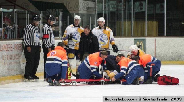 Photo hockey match Briançon  - Chamonix  le 17/11/2009
