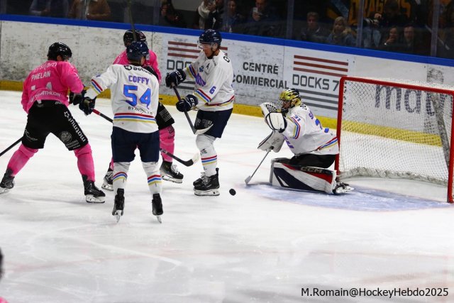 Photo hockey match Rouen - Nice le 03/10/2025