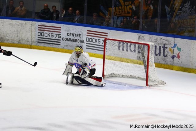 Photo hockey match Rouen - Nice le 03/10/2025