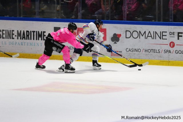 Photo hockey match Rouen - Nice le 03/10/2025