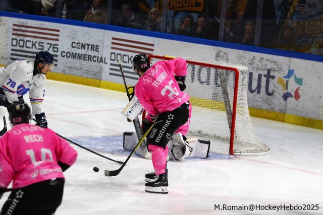 Photo hockey match Rouen - Nice le 03/10/2025