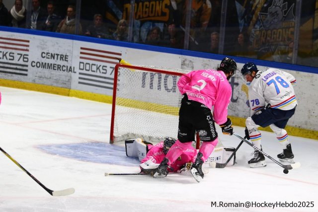 Photo hockey match Rouen - Nice le 03/10/2025