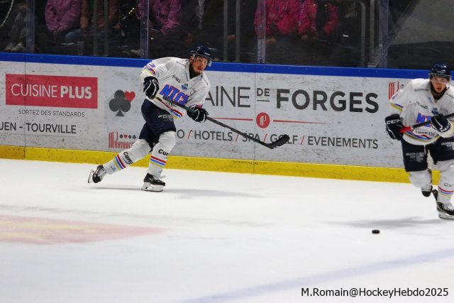 Photo hockey match Rouen - Nice le 03/10/2025