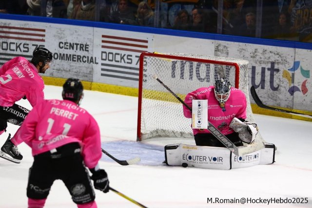 Photo hockey match Rouen - Nice le 03/10/2025