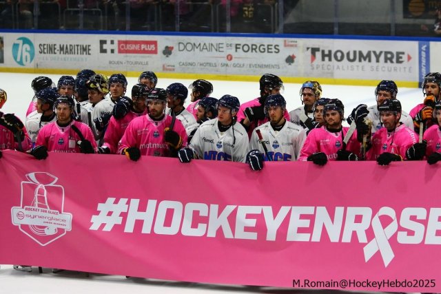 Photo hockey match Rouen - Nice le 03/10/2025