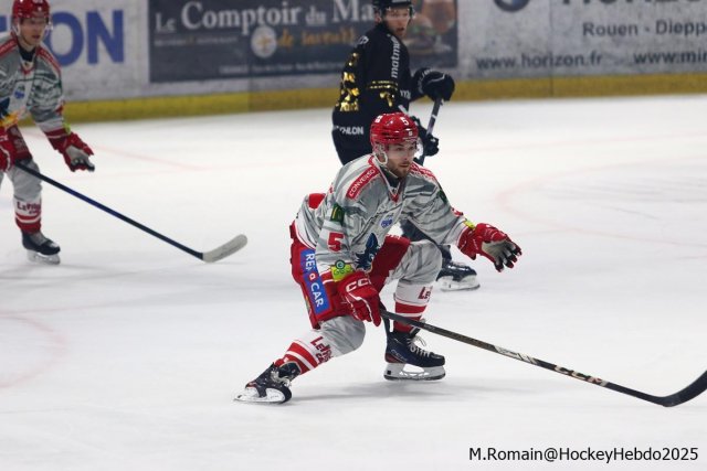 Photo hockey match Rouen - Grenoble  le 24/10/2025