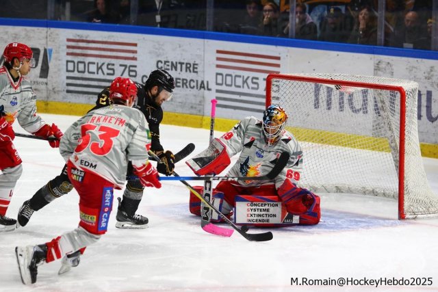 Photo hockey match Rouen - Grenoble  le 24/10/2025