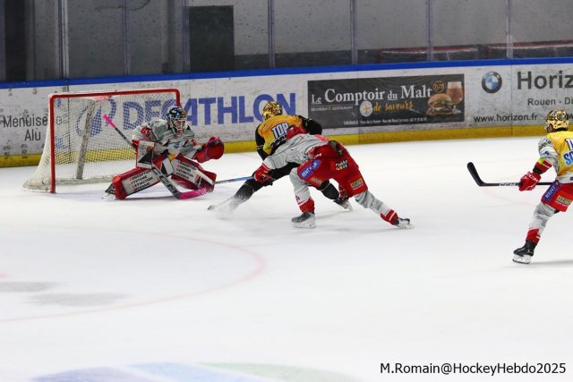 Photo hockey match Rouen - Grenoble  le 24/10/2025