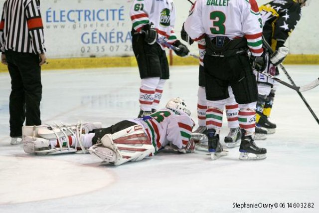 Photo hockey match Rouen - Mont-Blanc le 21/11/2009