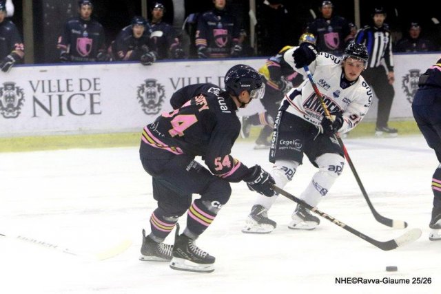 Photo hockey match Nice - Angers  le 30/10/2025