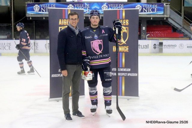 Photo hockey match Nice - Angers  le 30/10/2025