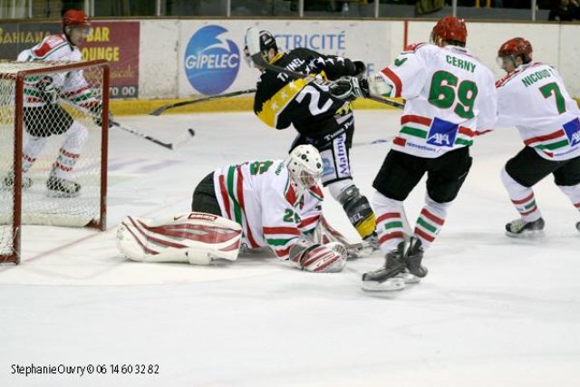 Photo hockey match Rouen - Mont-Blanc le 21/11/2009