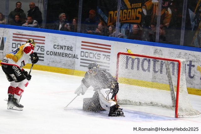 Photo hockey match Rouen - Amiens  le 10/11/2025