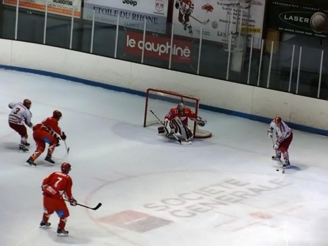 Photo hockey match Valence - Courbevoie  le 21/11/2009
