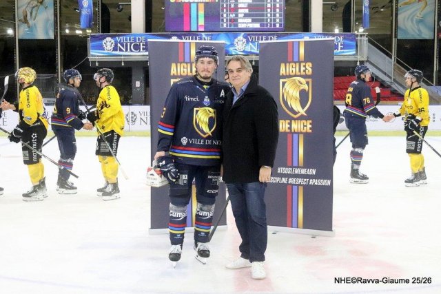 Photo hockey match Nice - Rouen le 14/11/2025