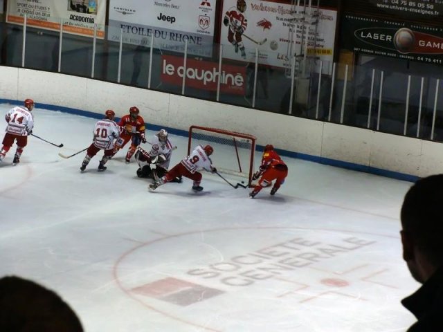 Photo hockey match Valence - Courbevoie  le 21/11/2009
