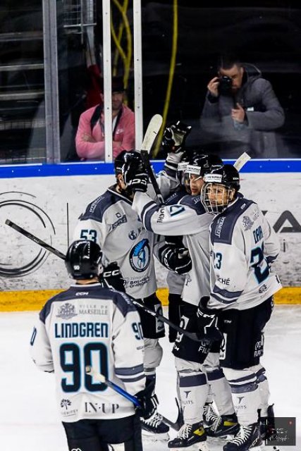 Photo hockey match Cergy-Pontoise - Marseille le 23/11/2025
