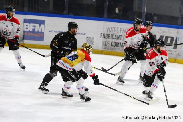 Photo hockey match Rouen - Bordeaux le 30/11/2025