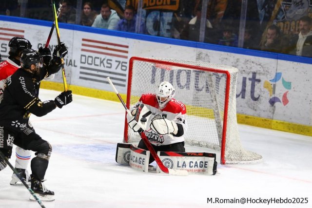Photo hockey match Rouen - Bordeaux le 30/11/2025