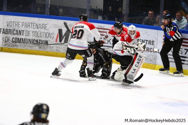 Photo hockey match Rouen - Bordeaux le 30/11/2025