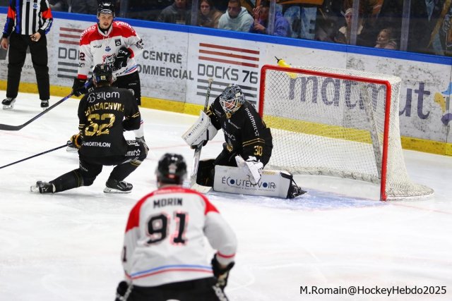Photo hockey match Rouen - Bordeaux le 30/11/2025