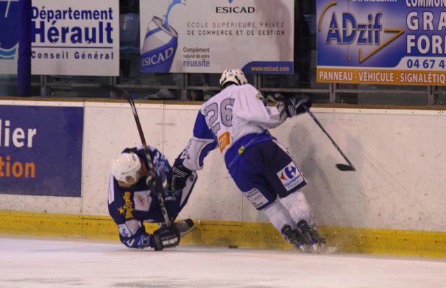 Photo hockey match Montpellier  - Reims le 21/11/2009