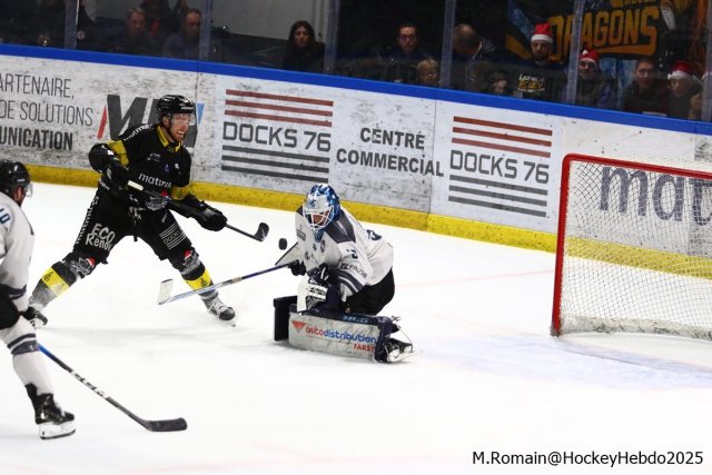 Photo hockey match Rouen - Marseille le 21/12/2025
