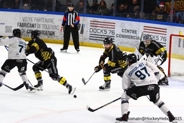 Photo hockey match Rouen - Marseille le 21/12/2025