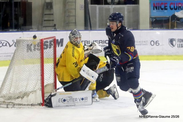 Photo hockey match Nice - Rouen le 23/12/2025