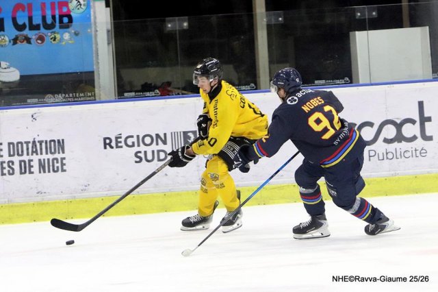 Photo hockey match Nice - Rouen le 23/12/2025