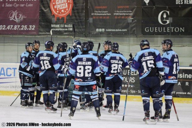 Photo hockey match Tours II - Bordeaux II le 03/01/2026