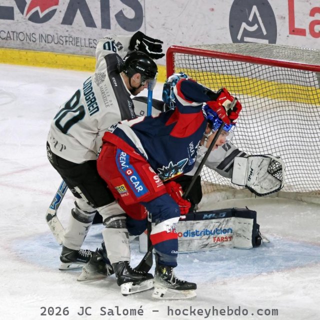 Photo hockey match Grenoble  - Marseille le 09/01/2026